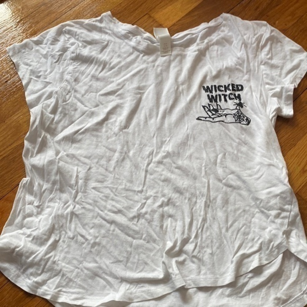Custom printed wicked witch t shirt printed on an H&M Womens M.